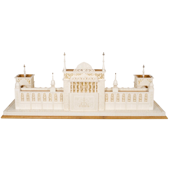 Table set of mammoth tusk "Oriental Palace"